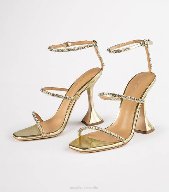 Bling Heels| de Tony Bianco Frauen schüchterne Absätze Gold-Nappa-Metallic 4624303